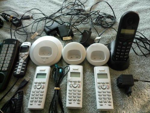 Set van 7 telefoons-Belgacom-Siemens-Profoon, enz, Telecommunicatie, Vaste telefoons | Handsets en Draadloos, Gebruikt, Ophalen of Verzenden