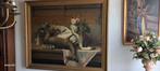 Groot schilderij Jachttafreel ., Antiek en Kunst, Ophalen