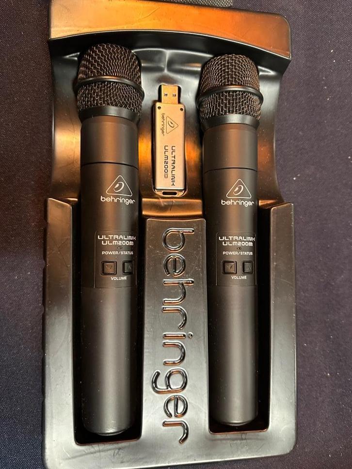Behringer ultralink ulm202 usb draadloze handmicros, Muziek en Instrumenten, Microfoons, Nieuw, Draadloos, Ophalen