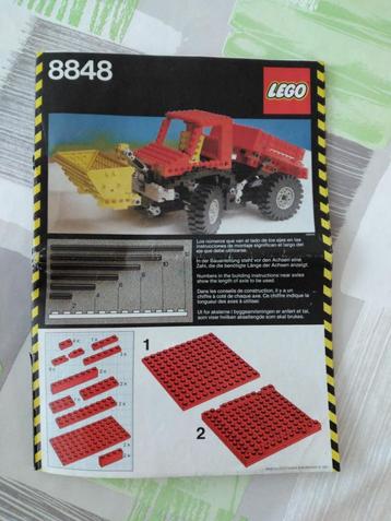 Lego Technic 8848 Power Truck complet notice PDF beschikbaar voor biedingen