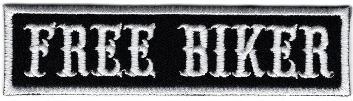 Free Biker stoffen opstrijk patch embleem #5, Motoren, Accessoires | Stickers, Verzenden