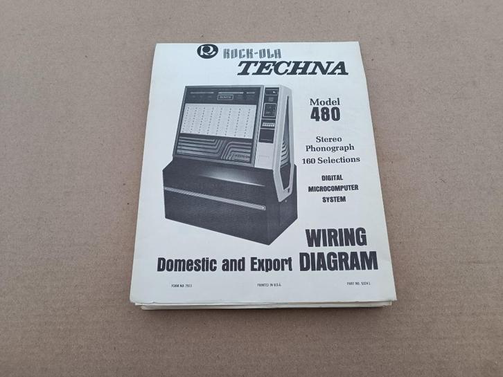 Technisch Schema: Rock-Ola 480/ Techna (1980) jukebox, Verzamelen, Automaten | Jukeboxen, Verzenden