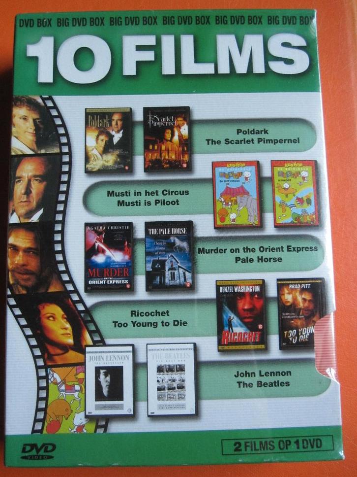 Big DVD Box - 10 films op 5 disc (nieuw in de verpakking), Cd's en Dvd's, Dvd's | Overige Dvd's, Nieuw in verpakking, Boxset, Vanaf 16 jaar