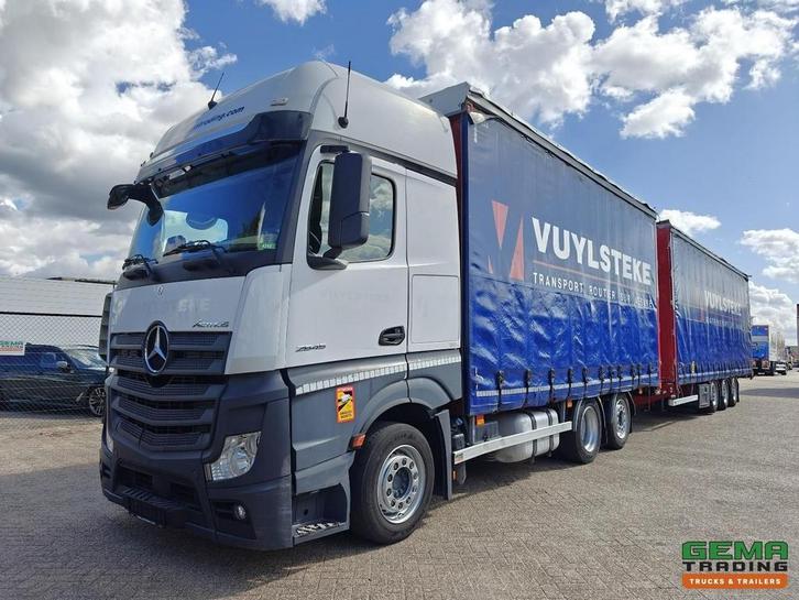 Mercedes-Benz Actros 2645 6x2 Gigaspace Euro6 + 3Axle Traile, Auto's, Vrachtwagens, ABS, Climate control, Cruise Control, Electronic Stability Program (ESP)