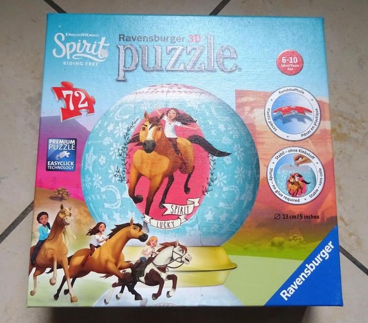 3D-puzzel (bal): Spirit. Ravensburger, Kinderen en Baby's, Speelgoed | Kinderpuzzels, Zo goed als nieuw, 6 jaar of ouder, Meer dan 50 stukjes