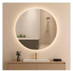 Miroir intelligent avec éclairage, Maison & Meubles, Neuf, Enlèvement ou Envoi, Moins de 100 cm, Rond