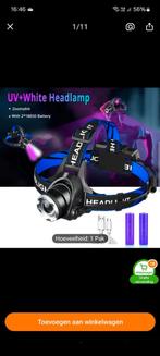2000 lm led oplaadbare en 2 led 1wit en 1 opsie black led, Watersport en Boten, Hengelsport | Algemeen, Ophalen of Verzenden, Zo goed als nieuw