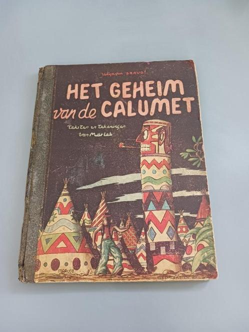 Het geheim van de calumet, HC 1ste druk, redelijke staat, Boeken, Stripverhalen, Gelezen, Eén stripboek, Verzenden