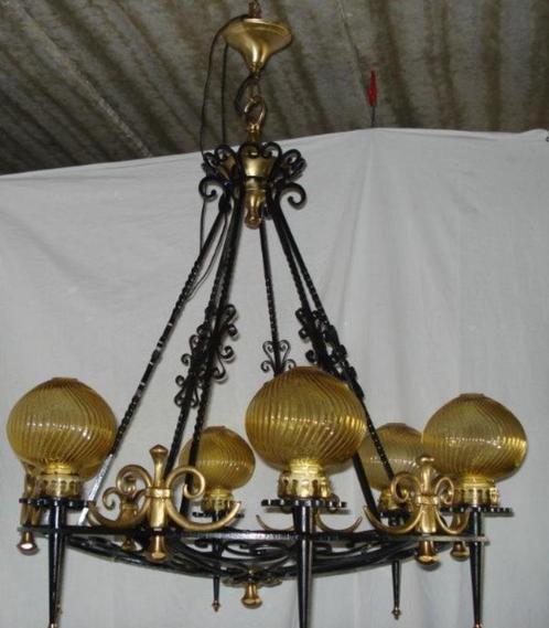 grote antieke kroonluchter jaren '50 (kasteel hal), Antiek en Kunst, Antiek | Verlichting, Ophalen