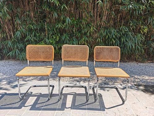 3 originele vintage Marcel Breuer Cesca 1996, Huis en Inrichting, Stoelen, Gebruikt, Ophalen