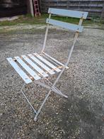 Ijzer plooi stoeltje, Ophalen