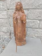 Mooi handgesneden houten beeld 44 cm, Antiek en Kunst, Ophalen