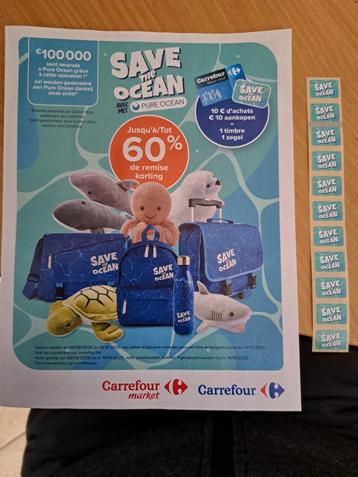 11 spaarzegels Save The Ocean beschikbaar voor biedingen