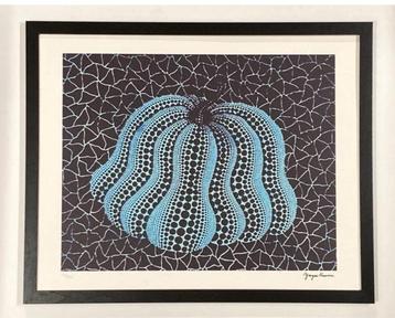 Lithografie van Yayoi Kusama. Ingelijst verkocht beschikbaar voor biedingen