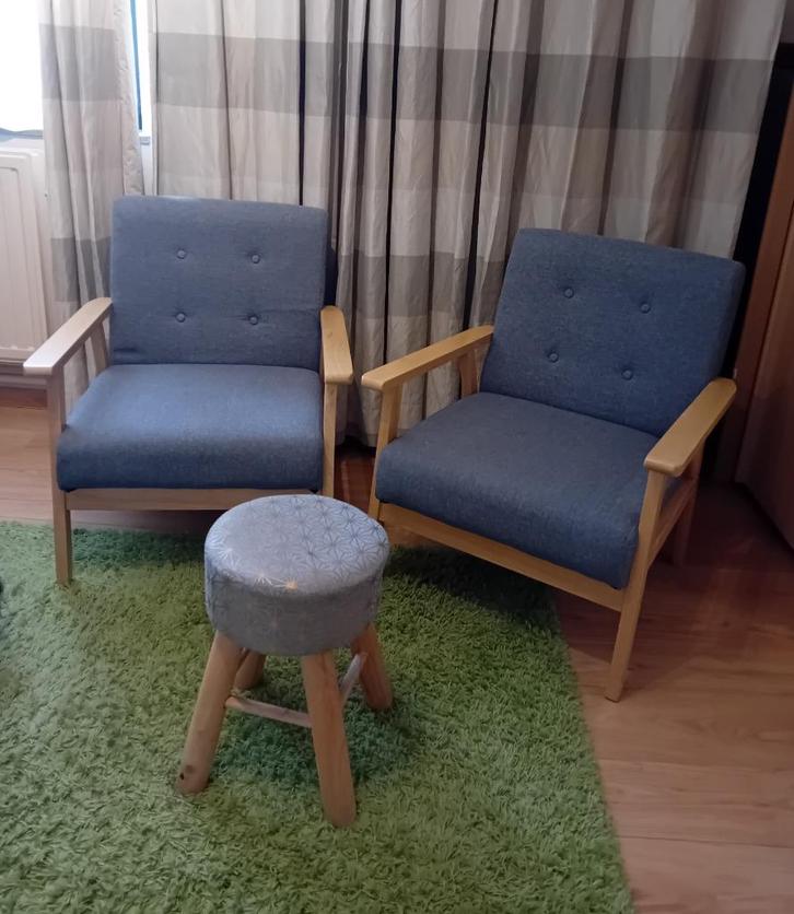 Fautieuls, Huis en Inrichting, Fauteuils, Zo goed als nieuw, Stof, Ophalen