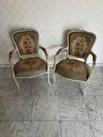 Twee cabriolet stoelen louis XV stijl, Ophalen