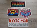 Lot stickers computer merk vintage Tandy, Ophalen of Verzenden, Zo goed als nieuw, Merk