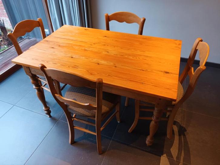 Tafel en 4 stoelen, Huis en Inrichting, Tafels | Eettafels, Ophalen