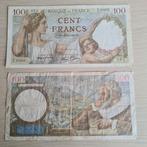 Lot 100 francs Franse bankbiljetten, Ophalen of Verzenden