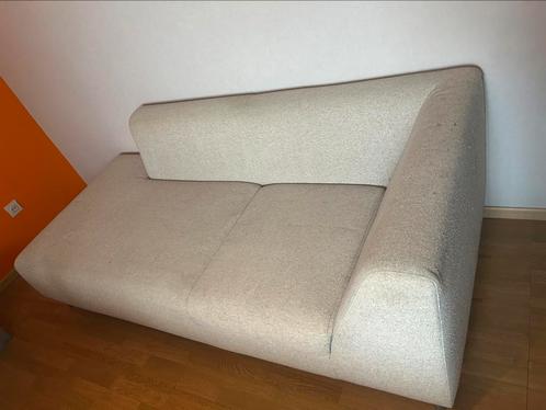 Moderne beige chaise sofa, Huis en Inrichting, Zetels | Zetels en Chaises Longues, Zo goed als nieuw, Stof, Ophalen