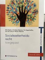 Socialezekerheidsrecht toegepast (zevende editie), Ophalen, Zo goed als nieuw, Hoger Onderwijs, Dirk Heylen; Christiaan Mertens