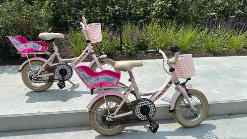 Kinderfiets 12inch roos BFK; 2 te koop; ideaal voor twin, Fietsen en Brommers, Fietsen | Kinderfietsjes, Gebruikt, Ophalen