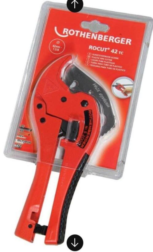 Rothenberger ROCUT TC 42 pijpschaar voor kunststof buizen, Doe-het-zelf en Bouw, Gereedschap | Handgereedschap, Nieuw, Ophalen of Verzenden