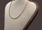 Collier vintage à maillons en corde/cordon en or. 2026/76, Enlèvement ou Envoi, Comme neuf, Or, Or