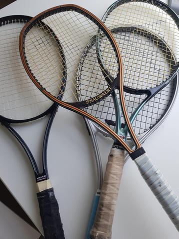 Set van 4 tennisrackets – Snauwaert, Wilson, Head, Dunlop beschikbaar voor biedingen