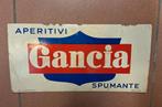 Panneau publicitaire Aperitif Gancia des années 1970, Collections, Enlèvement ou Envoi, Utilisé, Panneau publicitaire