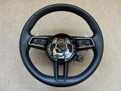 Porsche Macan 95B zwart stuur sportstuur stuurwiel PDK 2022, Auto-onderdelen, Besturing, Porsche, Gebruikt, Ophalen of Verzenden