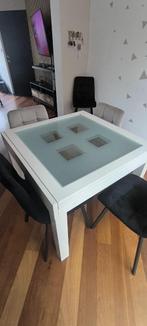 Eetkamertafel, Huis en Inrichting, Tafels | Eettafels, Ophalen, Gebruikt, Vierkant, 50 tot 100 cm