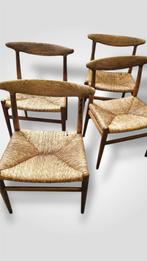 Hans Wegner model W2 - C.M. Madsens/Haarby (DENMARK), Riet of Rotan, Gebruikt, Bruin, Ophalen of Verzenden