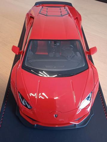 À vendre MR Lamborghini Huracan LB rouge 1:18 disponible aux enchères