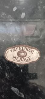 Oud bieretiket tafelbier menage brouwerij van Lummen, Verzamelen, Ophalen of Verzenden