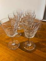 Lot de 8 verres à liqueur en cristal Val Saint Lambert, Antiek en Kunst, Antiek | Glaswerk en Kristal