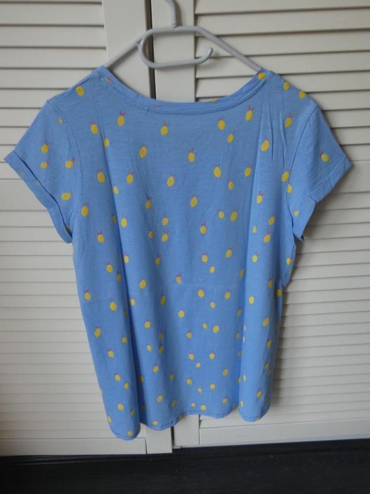 Blauw T-shirt van biologisch katoen, Kleding | Heren, T-shirts, Gedragen, Blauw, Ophalen of Verzenden