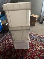 Lot van 3 opbergboxen voor 50 LP’s, Ophalen, Gebruikt