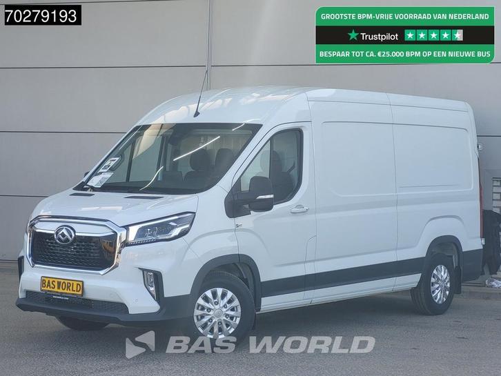 Maxus eDELIVER 9 204pk Elektrisch L3H2 WLTP 398km 89kWh Snel, Auto's, Bestelwagens en Lichte vracht, Bedrijf, Te koop, Airconditioning