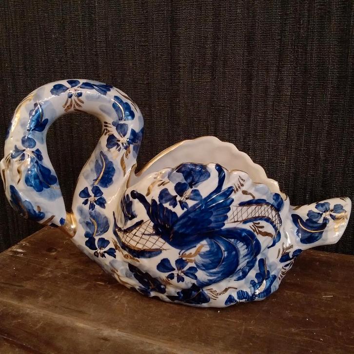 Magnifique cygne vintage en céramique.H.Bequet, Antiquités & Art, Antiquités | Céramique & Poterie, Envoi