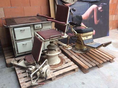 Kappers-Coiffeurstoelen - Retrokookfornuis, Antiek en Kunst, Antiek | Woonaccessoires, Ophalen