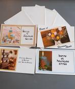 4 cartes de vœux avec enveloppe texte français, Diversen, Wenskaarten, Ophalen of Verzenden, Zo goed als nieuw