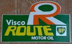 Vintage sticker BP Visco Route Motor Oil retro autocollant, Verzamelen, Auto of Motor, Ophalen of Verzenden, Zo goed als nieuw