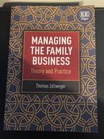 Managing the family business: Theory and practice, Nieuw, Thomas Zellweger, Ophalen of Verzenden, Hoger Onderwijs