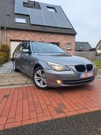 Bmw 520d, Euro 5, automaat, Belgische wagen, Gekeurd voor v., Autos, BMW, Cuir, 6 portes, Bleu, 120 kW