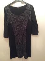 Zwarte jurk enjoy maat xl (OTO 48 cm), Kleding | Dames, Ophalen of Verzenden, Zo goed als nieuw, Maat 46/48 (XL) of groter