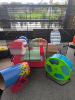 Hamster kooi met toebehoren, Ophalen, Zo goed als nieuw, Kooi, Hamster