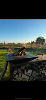 Barbecue plancha brasero en acier corten, Ophalen, Zo goed als nieuw
