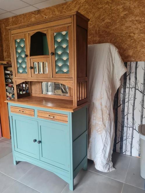 Buffet deux corps, Huis en Inrichting, Kasten | Buffetkasten, Zo goed als nieuw, Eikenhout, Ophalen
