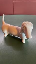 Vintage keramiek teckel beeldje, Ophalen, Zo goed als nieuw